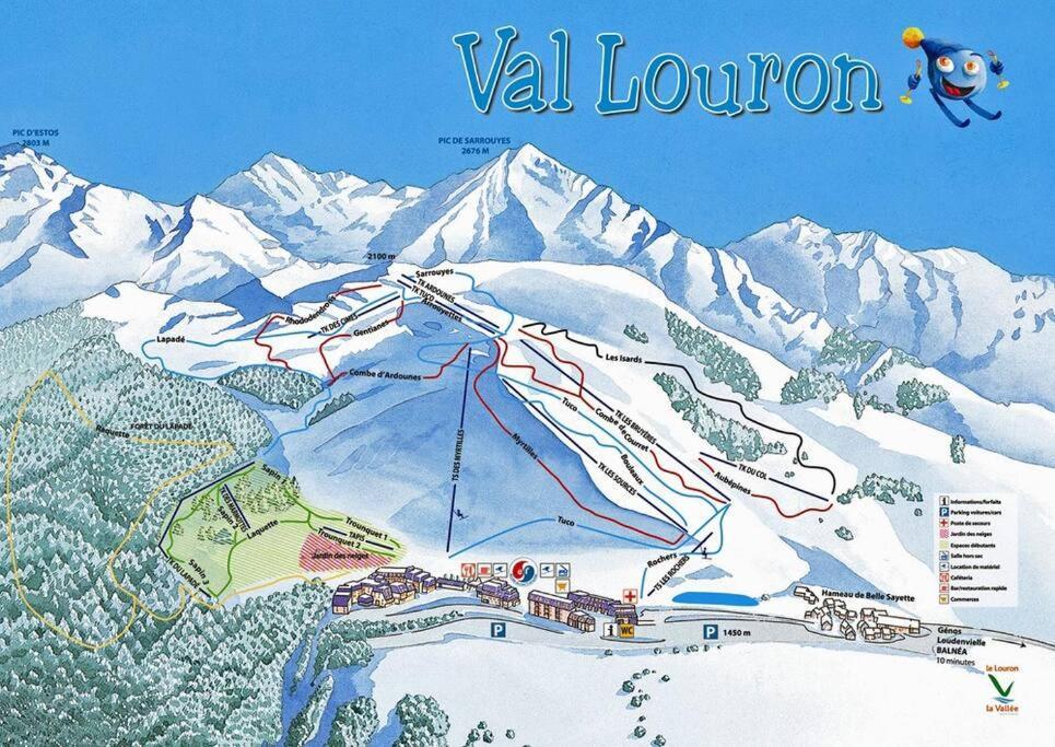 Appart 4-6 Pers Au Pied Des Pistes - Val Louron Génos Exteriör bild